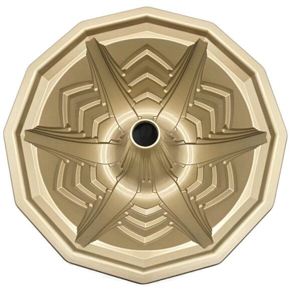 Marquee Bundt Cake Pan 10 Cups Geometric Non Stick Williams Sonoma Nordic Ware - Picture 3 of 12